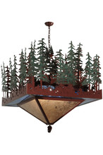 Meyda Blue 137023 - 40&#34;Sq Pine Lake Inverted Pendant