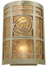 Meyda Blue 137313 - 8.75" Wide Bungalow Rose Wall Sconce