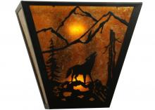 Meyda Blue 137516 - 13&#34; Wide Wolf on the Loose Wall Sconce