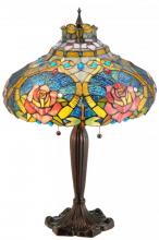Meyda Blue 138108 - 26&#34;H Dragonfly Rose Table Lamp