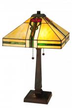 Meyda Blue 138117 - 23&#34;H Parker Poppy Table Lamp