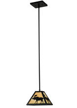 Meyda Blue 138212 - 8.25&#34;Sq Lone Moose Mini Pendant
