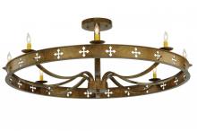 Meyda Blue 138435 - 48" Wide Byzantine 8 Light Semi-Flushmount