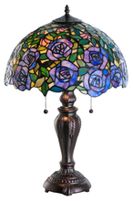 Meyda Blue 138584 - 24&#34;H Rosebush Table Lamp