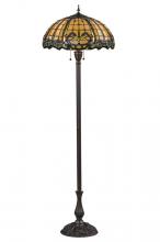 Meyda Blue 138587 - 63&#34;H Dragonfly Trellis Floor Lamp