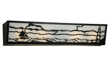 Meyda Blue 139331 - 31&#34;W Lighthouse W/Sailboat Vanity Light