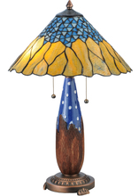 Meyda Blue 139610 - 24.5"H Cristal Azul Table Lamp