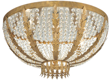 Meyda Blue 140850 - 32&#34; Wide Chrisanne Crystal Flushmount