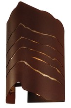 Meyda Blue 141850 - 10&#34;W Wavey Wall Sconce