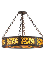 Meyda Blue 142197 - 24&#34;W Dean Inverted Pendant