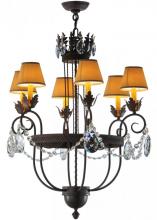 Meyda Blue 142450 - 27&#34;W Antonia 6 LT Chandelier