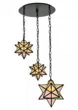 Meyda Blue 143177 - 21&#34;W Moravian Star 3 LT Cascading Pendant