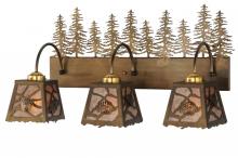 Meyda Blue 143443 - 28&#34;L Spruce Pine 3 LT Vanity Light