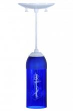 Meyda Blue 143518 - 5&#34;W Coastal Collection Anchor Wine Bottle Mini Pendant