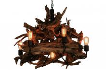 Meyda Blue 144371 - 30" Wide Driftwood 7 Light Chandelier