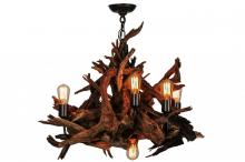 Meyda Blue 144568 - 30&#34; Wide Driftwood 6 Light Chandelier