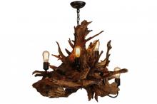 Meyda Blue 144569 - 30&#34; Wide Driftwood 5 Light Chandelier