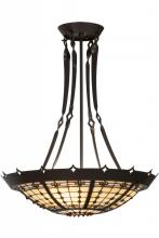 Meyda Blue 145143 - 20&#34;W Fleur-de-Lite Inverted Pendant