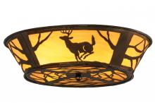 Meyda Blue 145717 - 22.5&#34;W Deer on the Loose Flushmount