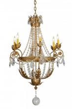 Meyda Blue 146785 - 26&#34;W Antonia 6 LT Chandelier