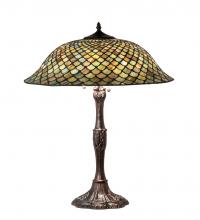 Meyda Blue 147470 - 26&#34; High Tiffany Fishscale Table Lamp