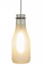 Meyda Blue 147520 - 5&#34;W Milk Bottle Mini Pendant