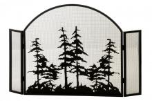 Meyda Blue 147758 - 50&#34; Wide X 34&#34; High Tall Pines Arched Fireplace Screen