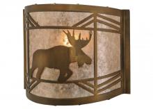 Meyda Blue 148035 - 11&#34;W Lone Moose Wall Sconce