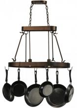 Meyda Blue 149667 - 32&#34; Long Harmony 2 Light Pot Rack