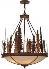 Meyda Blue 149734 - 30&#34;W Ironwood Pendant