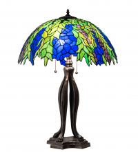 Meyda Blue 149748 - 30&#34; High Tiffany Honey Locust Table Lamp