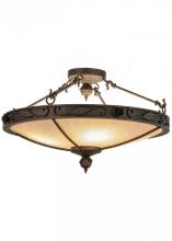 Meyda Blue 149758 - 28&#34;W Arabesque Semi-Flushmount