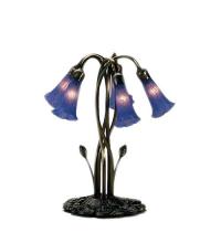 Meyda Blue 14995 - 17&#34; High Blue Pond Lily 5 LT Accent Lamp