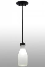 Meyda Blue 151225 - 5&#34;W Milk Bottle LED Mini Pendant