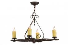 Meyda Blue 151378 - 28&#34;L Elianna 4 LT Chandelier