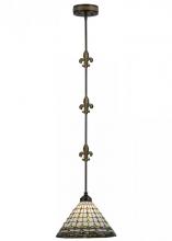 Meyda Blue 151521 - 12&#34;W Fleur-de-Lite Pendant