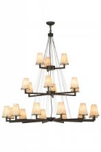 Meyda Blue 152191 - 54&#34; Wide St Lawrence 21 Light LED Chandelier