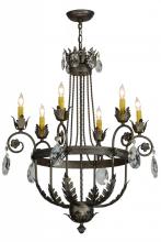 Meyda Blue 152252 - 26&#34;W Antonia 6 LT Chandelier