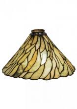 Meyda Blue 152599 - 12&#34;W Willow Jadestone Shade