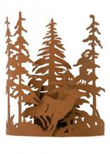 Meyda Blue 15261 - 11&#34;W Deer through the Trees Wall Sconce