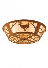 Meyda Blue 15277 - 22&#34;W Deer on the Loose Flushmount