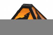 Meyda Blue 152948 - 11.5&#34;Sq Howling Wolf Shade