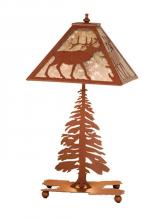 Meyda Blue 15300 - 21.5&#34;H Lone Elk Table Lamp