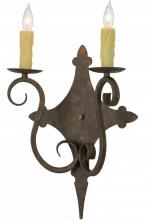 Meyda Blue 153385 - 13&#34;W Angelique 2 LT Wall Sconce