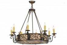 Meyda Blue 153447 - 36&#34;W Delano 8 LT Chandelier