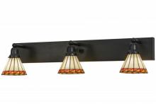 Meyda Blue 153468 - 36&#34;W Prairie Mission 3 LT Vanity Light