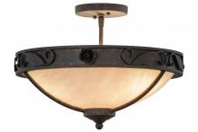 Meyda Blue 153947 - 17&#34;W Arabesque Semi-Flushmount
