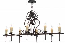 Meyda Blue 154026 - 48"L Monica 8 LT Oblong Chandelier