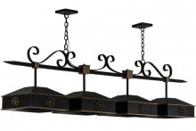 Meyda Blue 155075 - 78&#34;L Stefano 4 LT Island Pendant