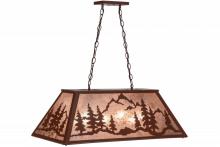 Meyda Blue 155300 - 33&#34; Long Mountain Range Gros Ventre WY Oblong Pendant